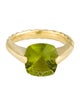 David Yurman 18K Peridot Cable Cocktail Ring