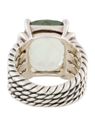David Yurman Prasiolite & Diamond Wheaton Ring