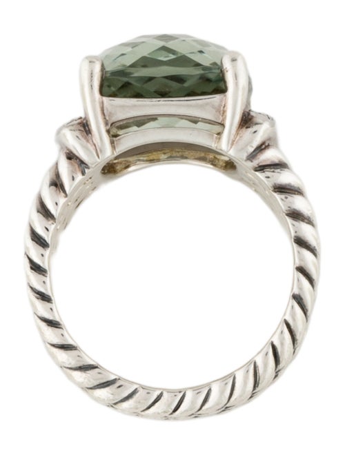 David Yurman Prasiolite & Diamond Wheaton Ring