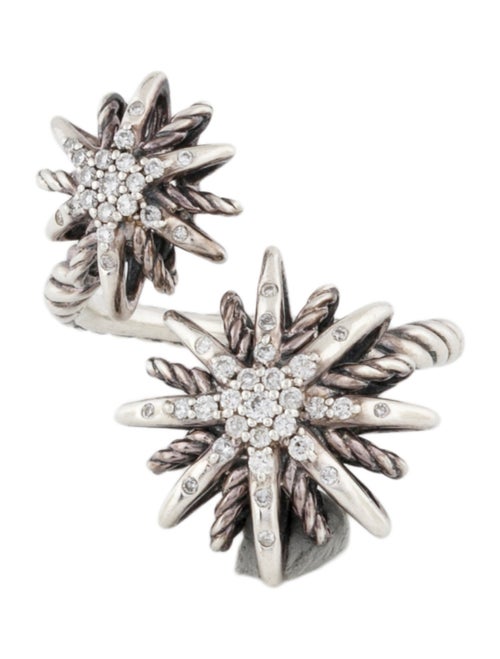 David Yurman Diamond Starburst Open Ring