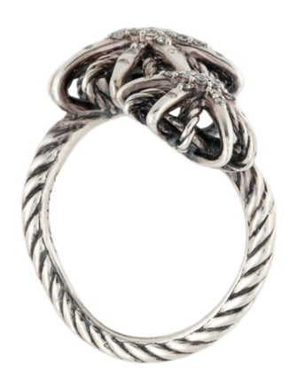 David Yurman Diamond Starburst Open Ring