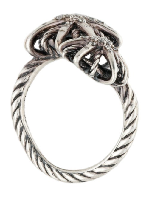 David Yurman Diamond Starburst Open Ring