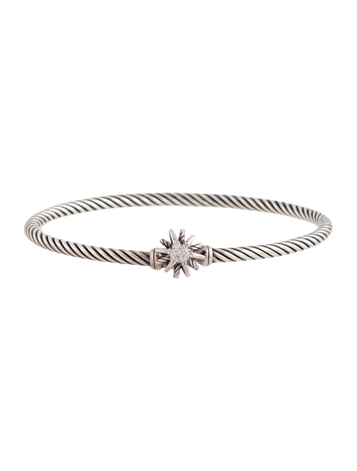 David Yurman Diamond Starburst Station Bracelet