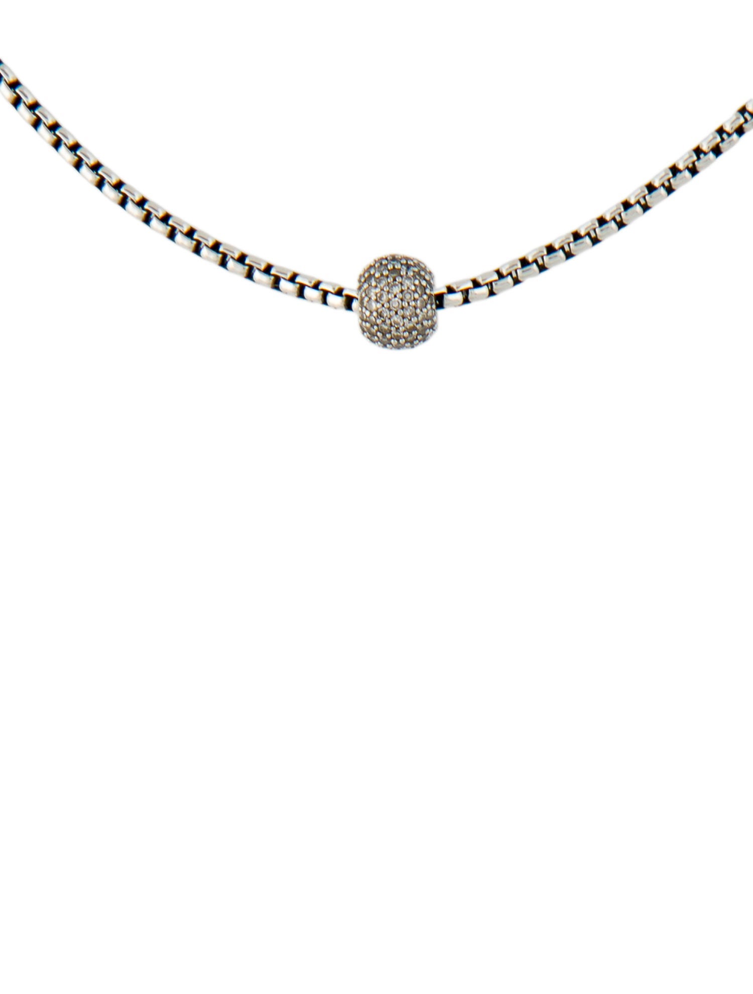 David Yurman Diamond Pendant Necklace