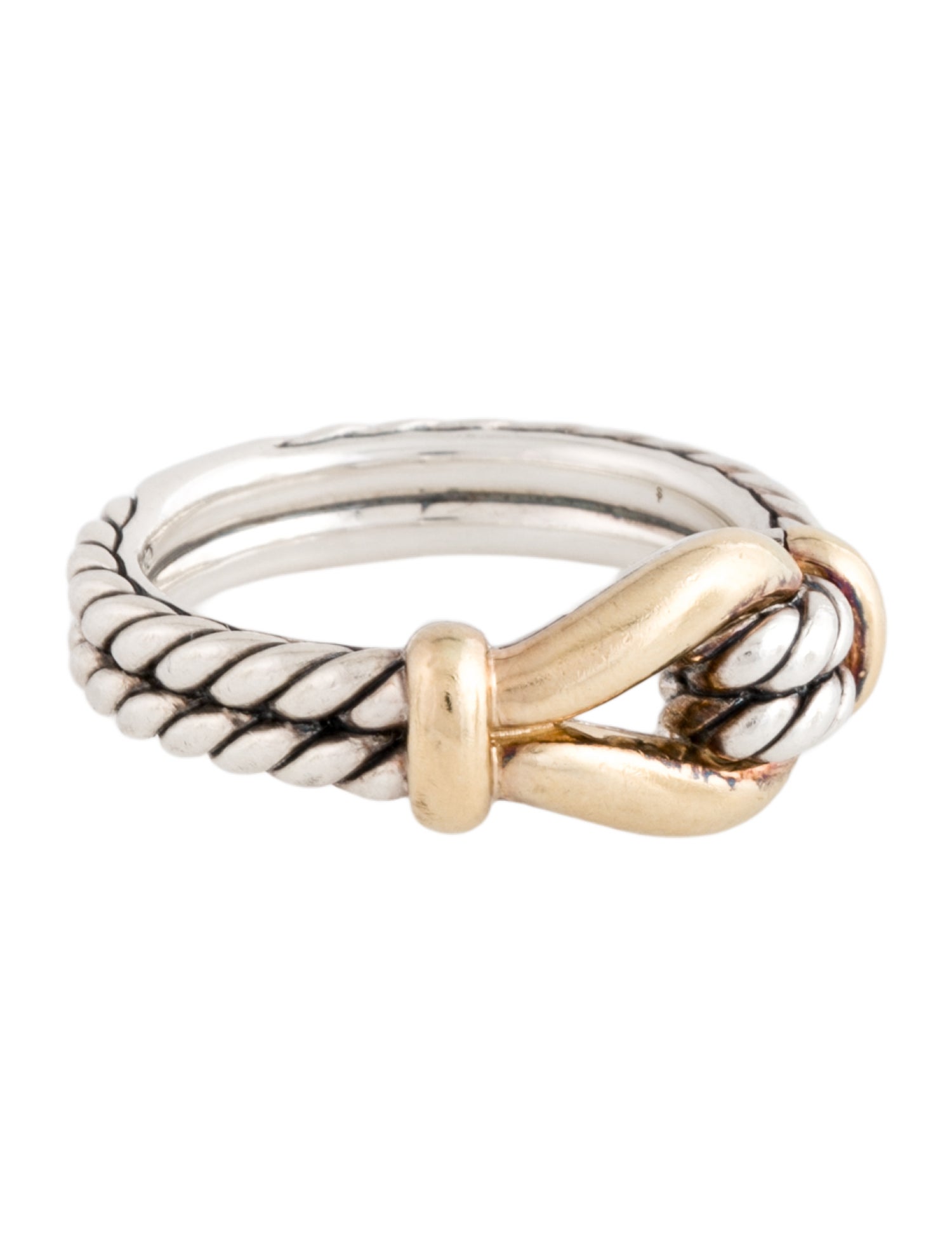 David Yurman Two-Tone Thoroughbred Loop Ring