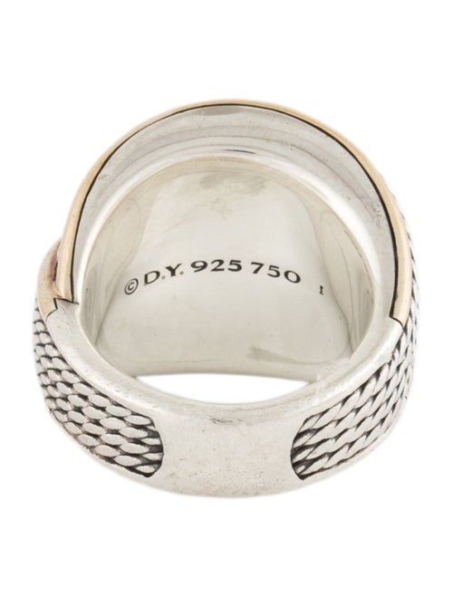 David Yurman Two-Tone Cable Cocktail Ring