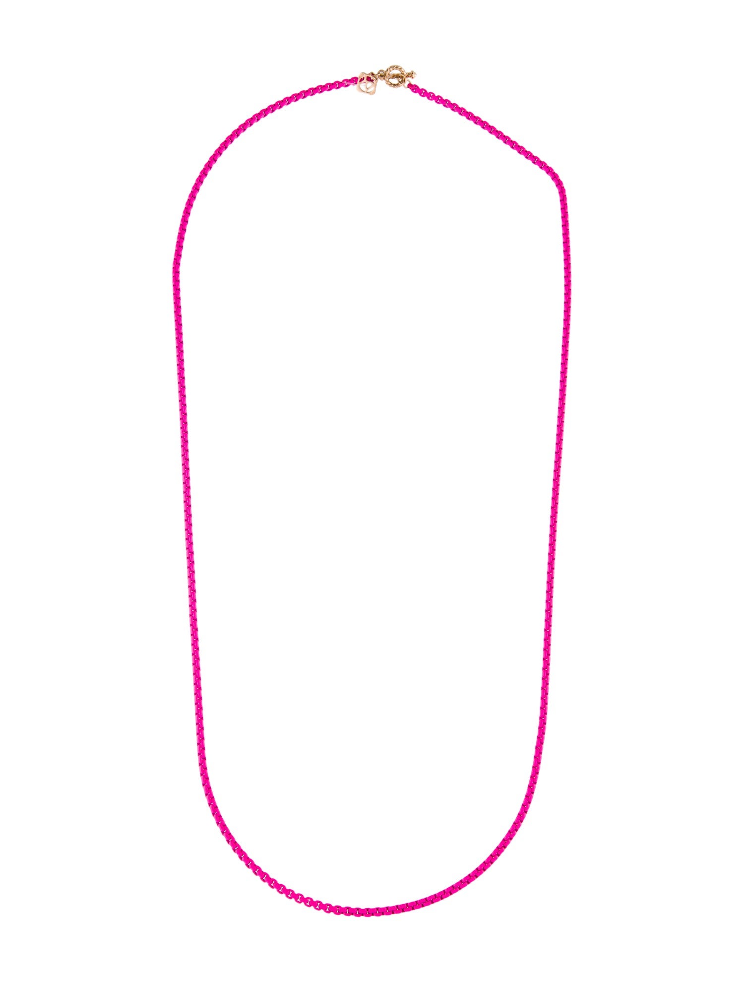 David Yurman 14K Bel Aire Color Box Chain Necklace