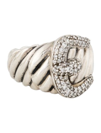 David Yurman Diamond Buckle Cocktail Ring