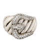 David Yurman Diamond Buckle Cocktail Ring