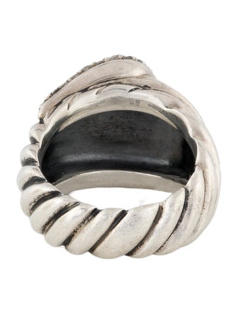David Yurman Diamond Buckle Cocktail Ring