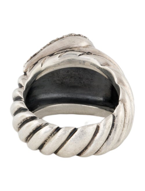 David Yurman Diamond Buckle Cocktail Ring