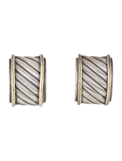David Yurman Two-Tone Cable Earrings