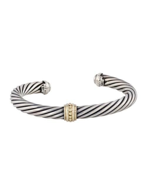 David Yurman Two-Tone Cable Cuff Bracelet