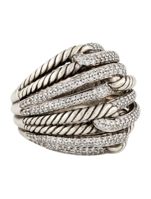 David Yurman Diamond Labyrinth Dome Ring