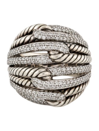 David Yurman Diamond Labyrinth Dome Ring