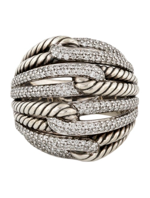 David Yurman Diamond Labyrinth Dome Ring