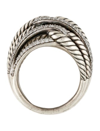 David Yurman Diamond Labyrinth Dome Ring