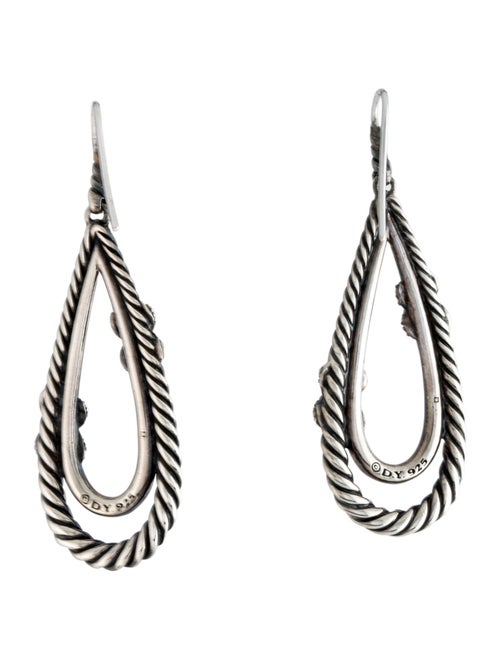 David Yurman Diamond 'X' Collection Drop Earrings