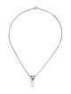 David Yurman Pearl & Diamond X Pendant Necklace