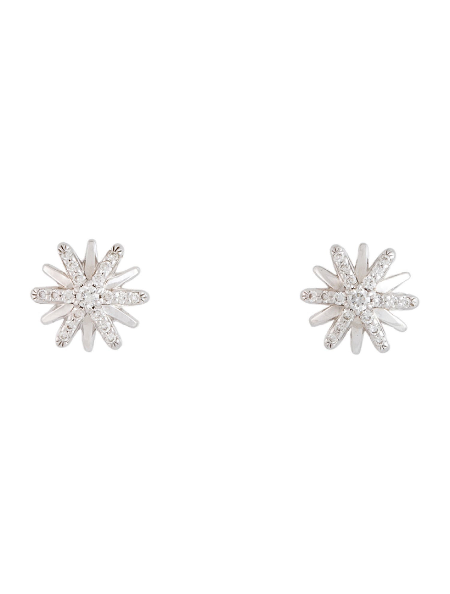 David Yurman Diamond Petite Starburst Stud Earrings