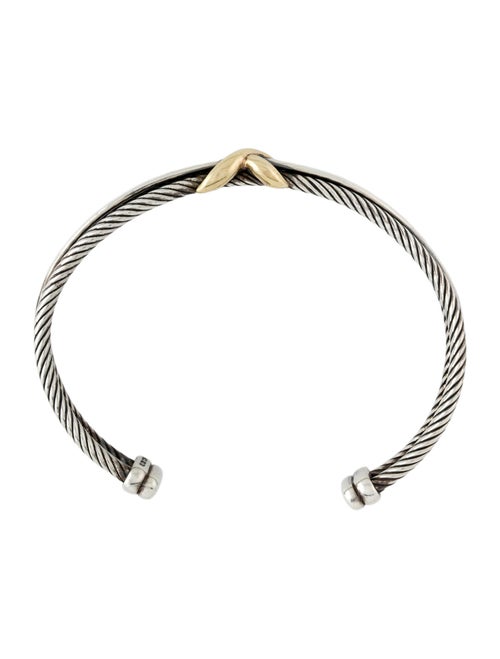 David Yurman Two-Toned Crossover Petite X Cuff Bracelet