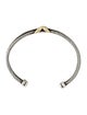 David Yurman Two-Toned Crossover Petite X Cuff Bracelet