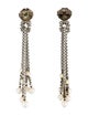 David Yurman Pearl Knot Chain Drop Earrings