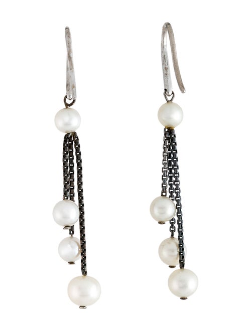 David Yurman Pearl Triple Drop Earrings