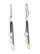 David Yurman Pearl Triple Drop Earrings