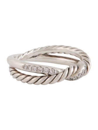 David Yurman Diamond Continuance Twist Ring