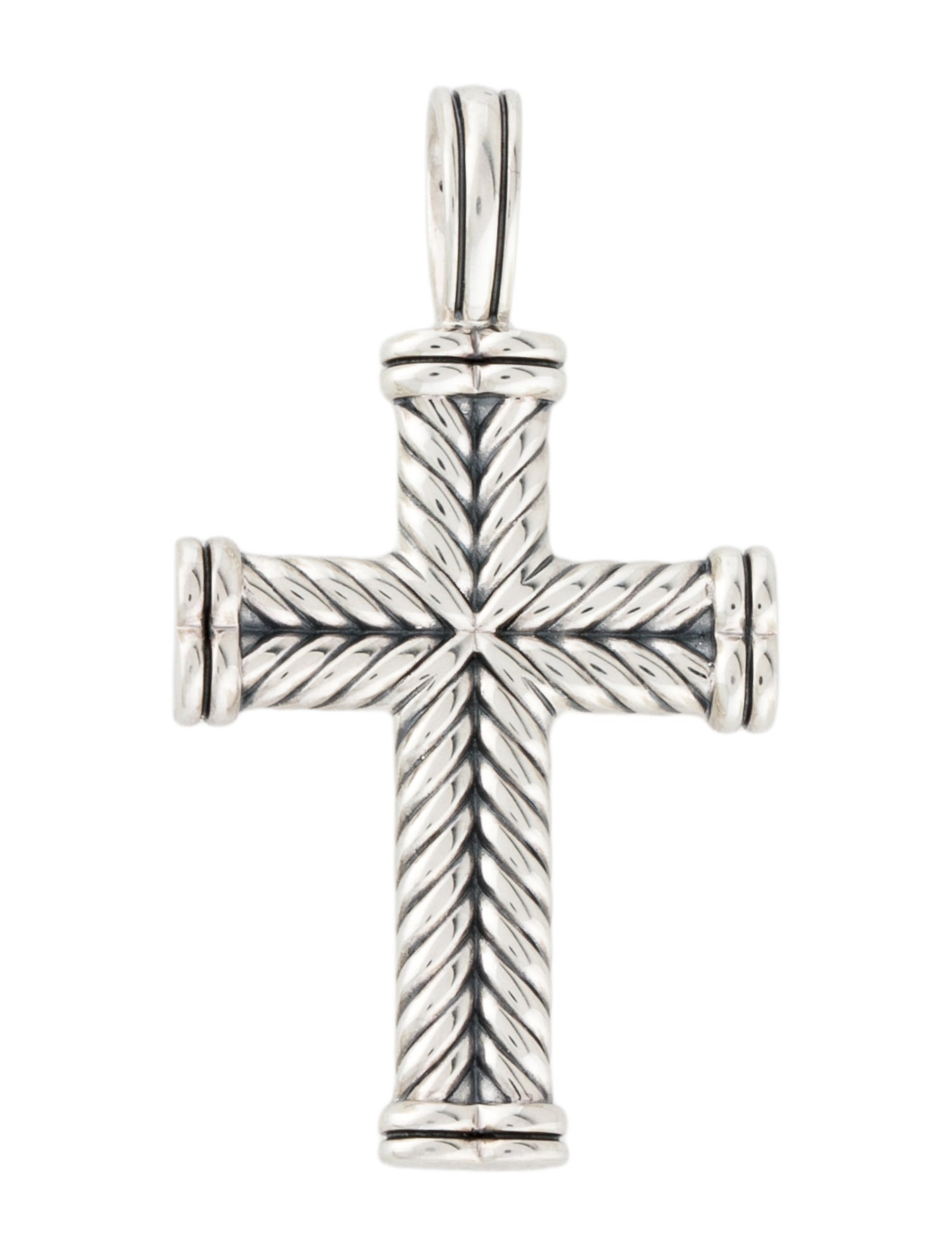 David Yurman Chevron Cross Pendant