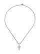 David Yurman Diamond Cross Pendant Necklace