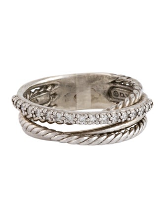 David Yurman Diamond Crossover Band Ring