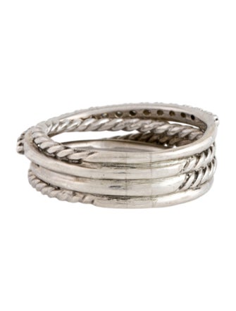 David Yurman Diamond Crossover Band Ring
