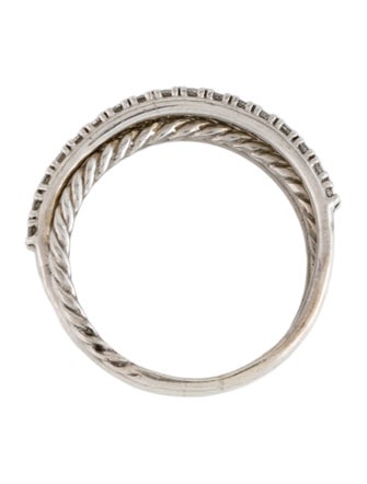 David Yurman Diamond Crossover Band Ring