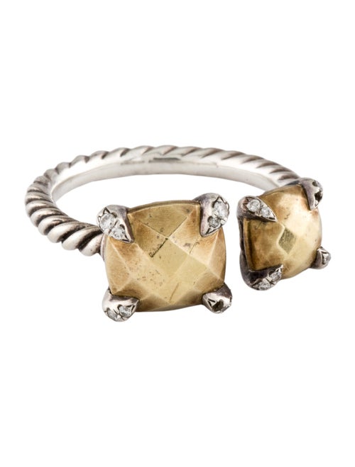 David Yurman Diamond Chatelaine Bypass Ring