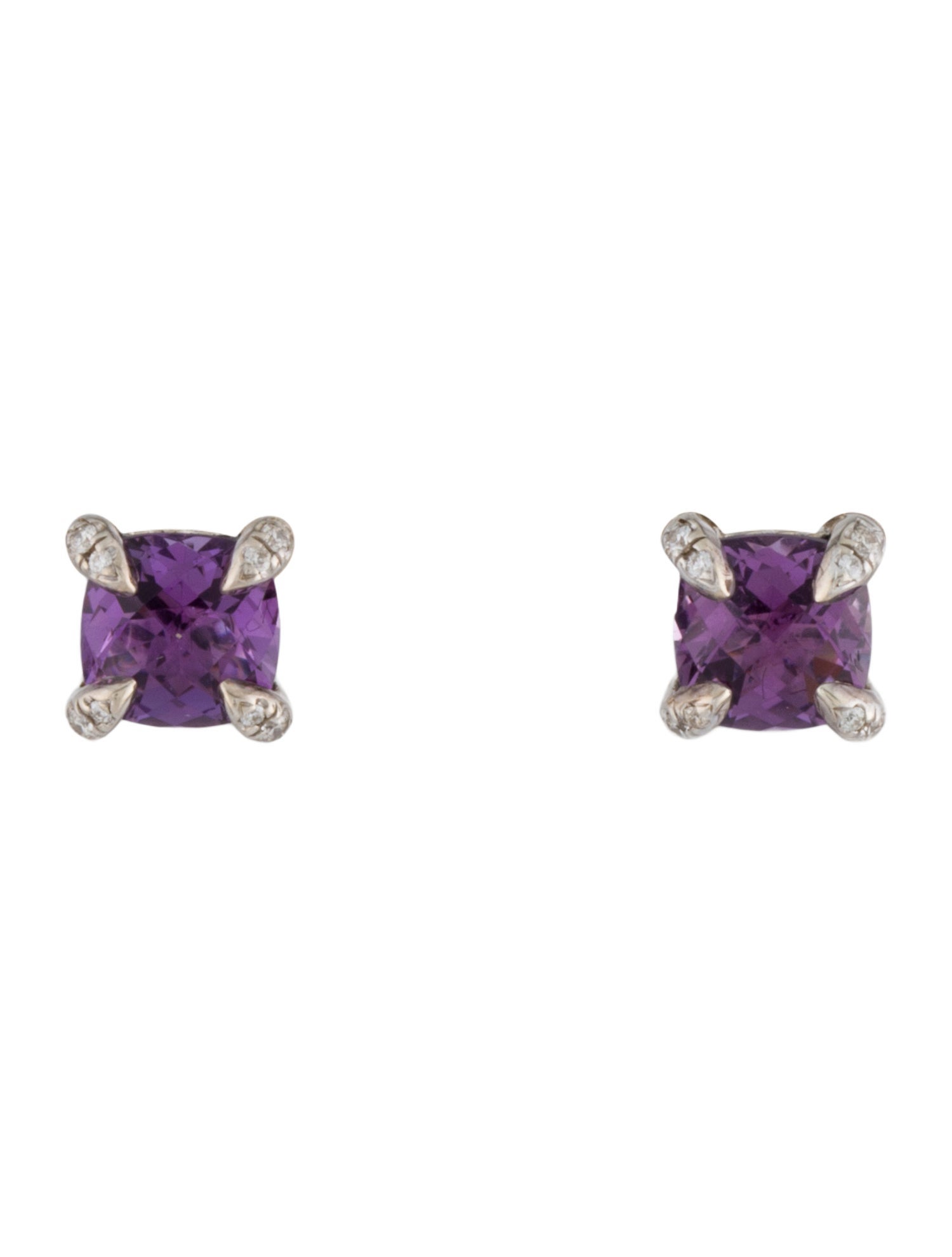 David Yurman Amethyst Petite Chatelaine® Stud Earrings