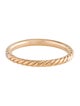David Yurman 18K Diamond Cable Collectibles Stack Ring