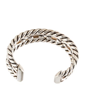 David Yurman Diamond Wellesley Link Cuff