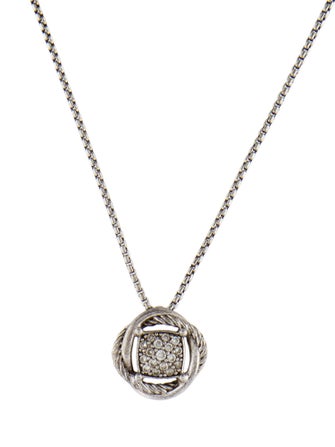 David Yurman Diamond Infinity Pendant Necklace