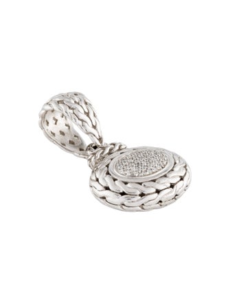David Yurman Diamond Classic Chain Oval Pendant