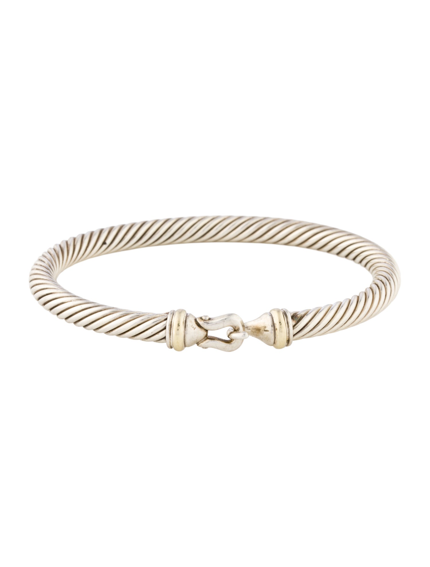 David Yurman Two-Tone Buckle Cable Classic Bracelet