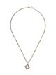 David Yurman Quatrefoil Diamond Pendant Necklace