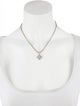 David Yurman Quatrefoil Diamond Pendant Necklace