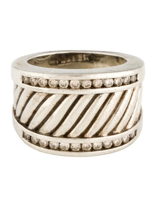 David Yurman Diamond Sculpted Cable Cigar Band