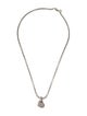David Yurman Diamond Cable Heart Pendant Necklace