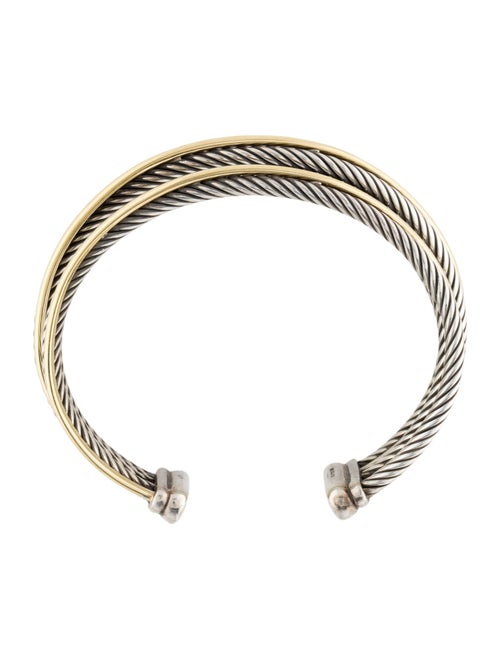 David Yurman Two-Tone Crossover Cuff Bracelet