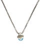 David Yurman Topaz Two-Tone Acorn Pendant Necklace