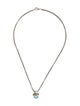 David Yurman Topaz Two-Tone Acorn Pendant Necklace