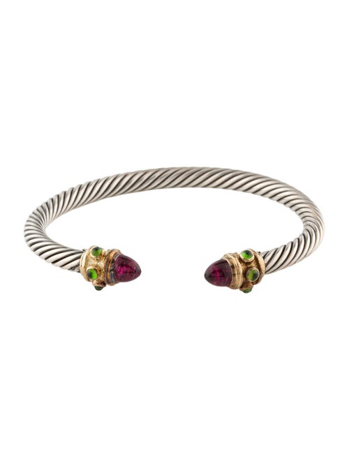 David Yurman Tourmaline & Diopside Renaissance Cuff Bracelet